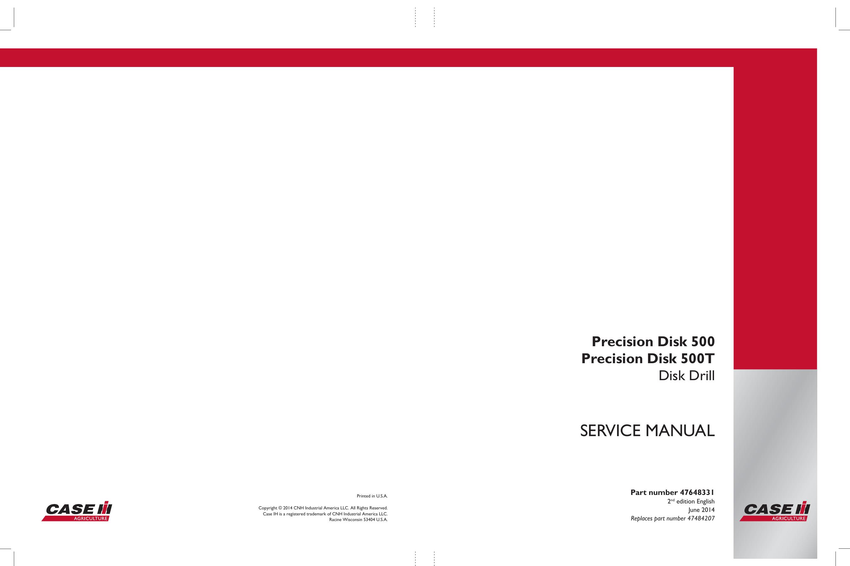 Precision Disk 500, 500T Service Manual